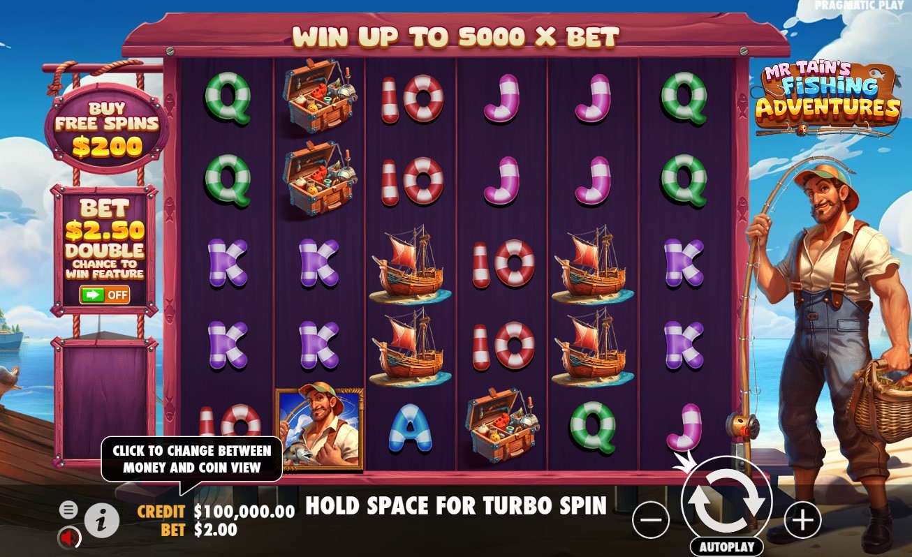 Mr Tain's Fishing Adventures Slot Gameplay