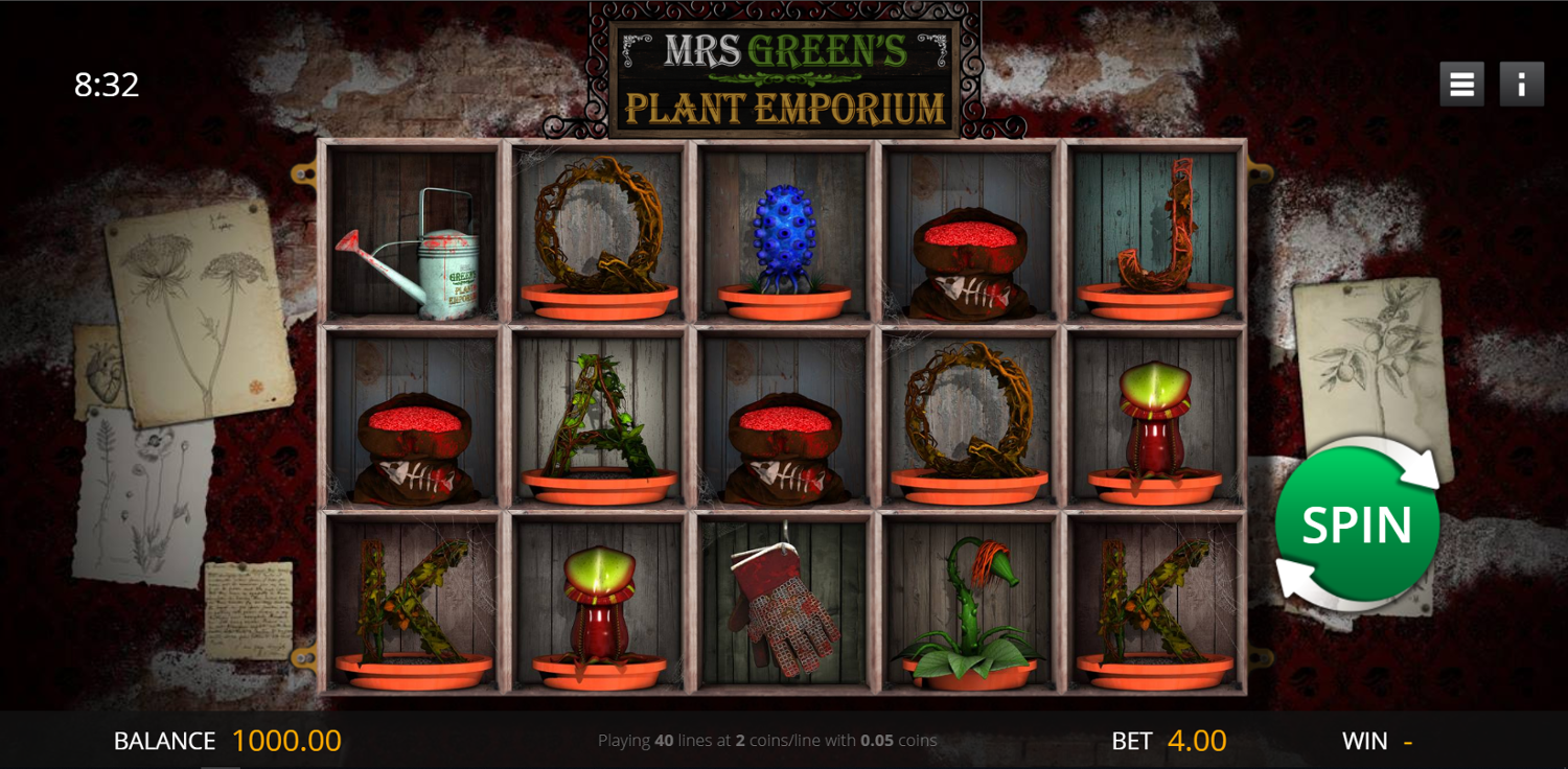 Mrs Green's Plant Emporium Slot Gameplay