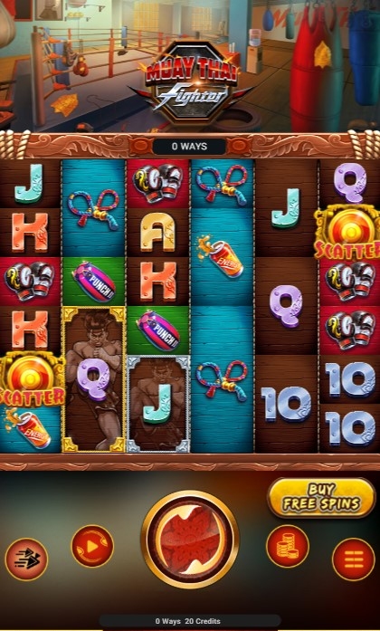 Muay Thai Fighter Slot Gameplay