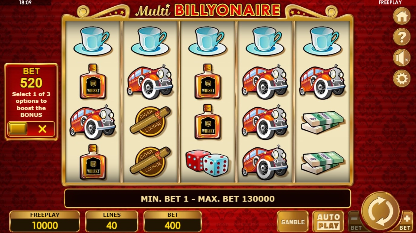 Multi Billyonaire Slot Gameplay