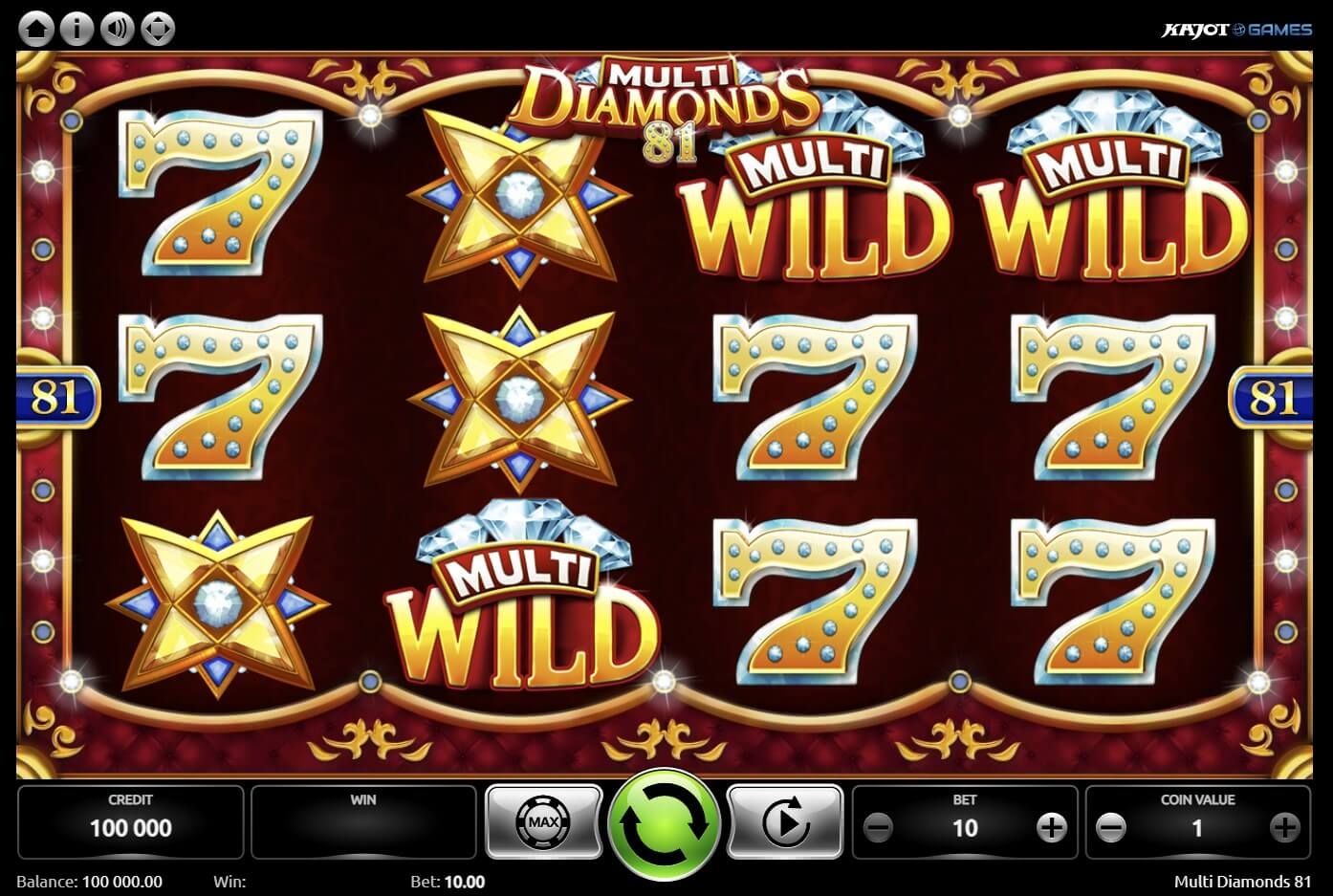 Multi Diamonds 81 Slot Gameplay