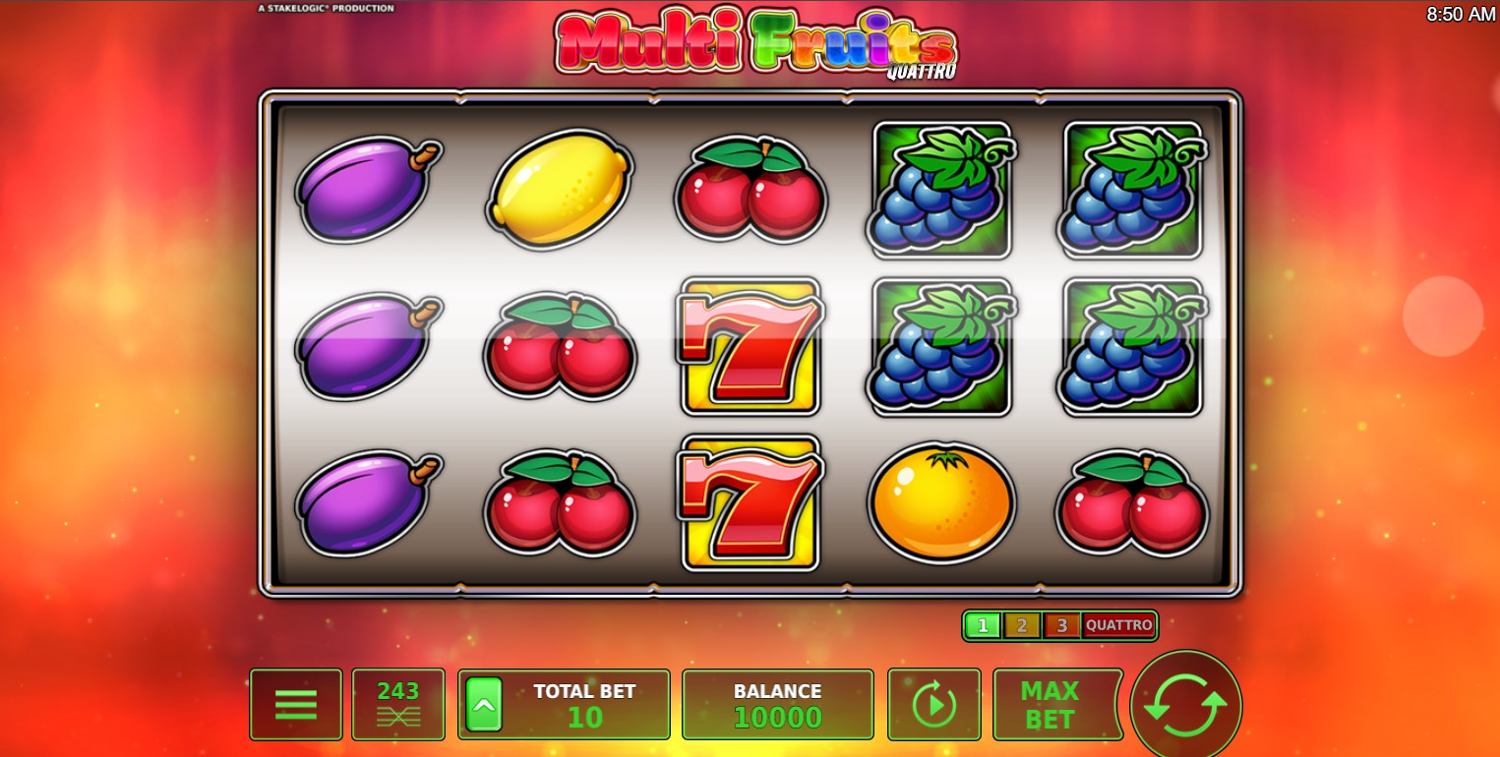 Multi Fruits Quattro Slot Gameplay