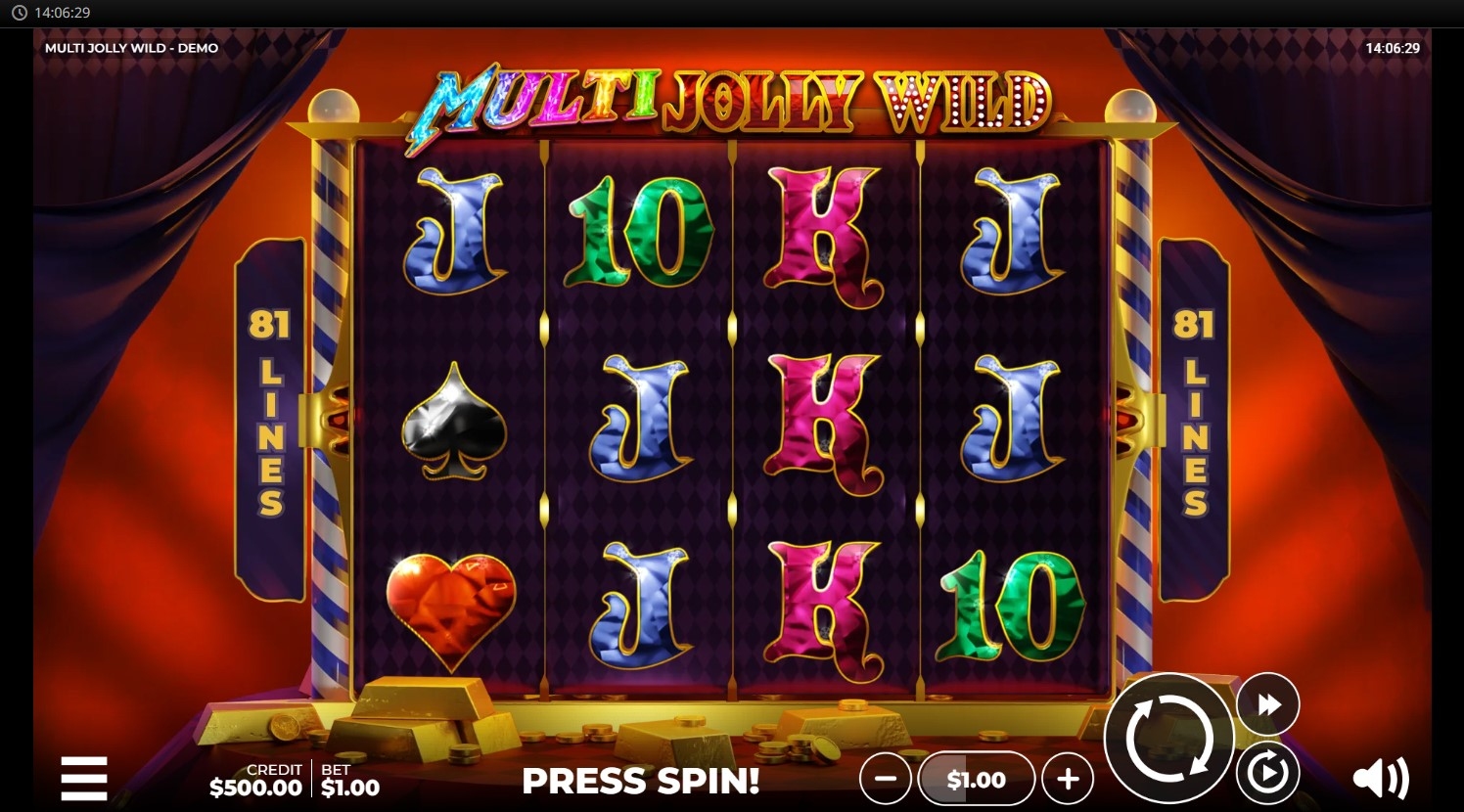 Multi Jolly Wild Slot Gameplay
