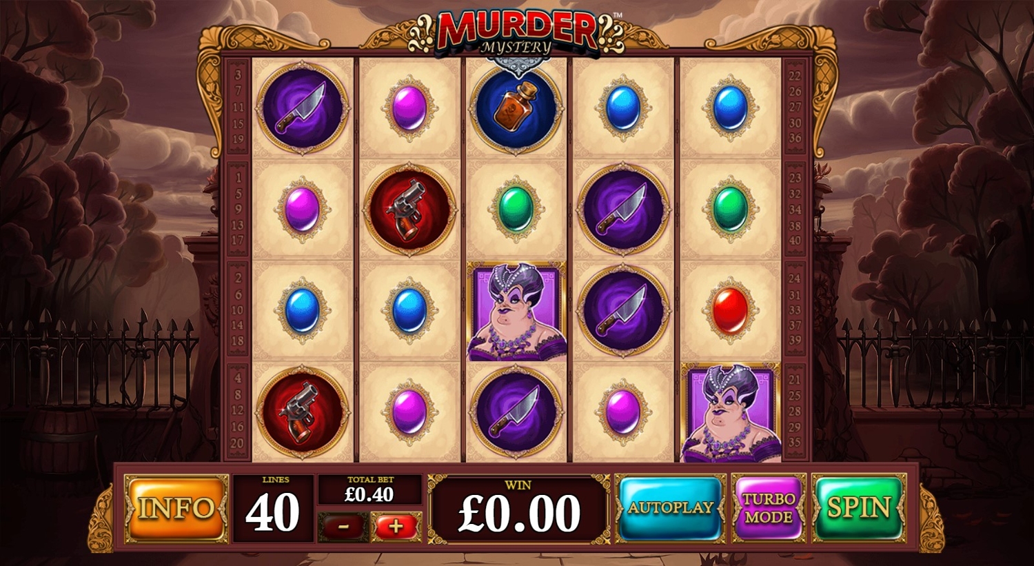 Murder Mystery Slot Gameplay