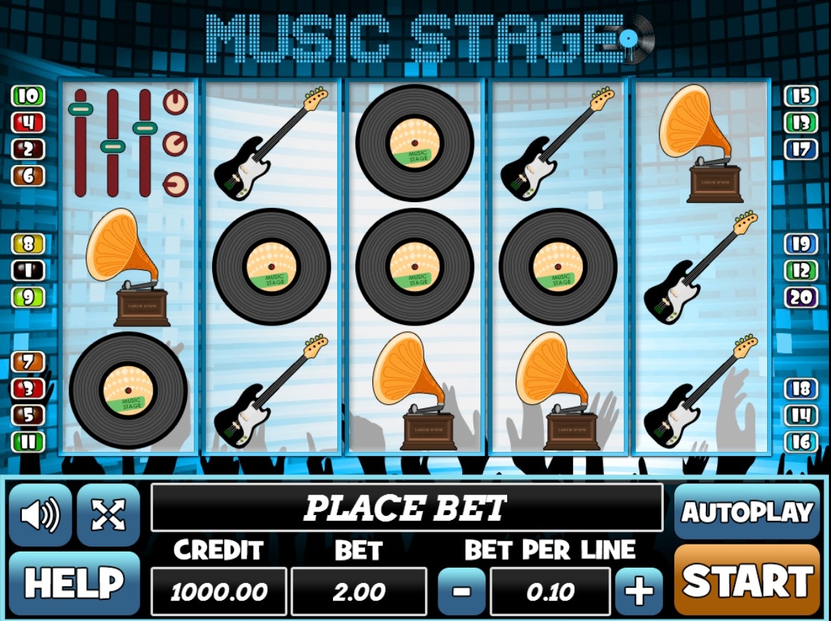 Music Stage Slot Gameplay