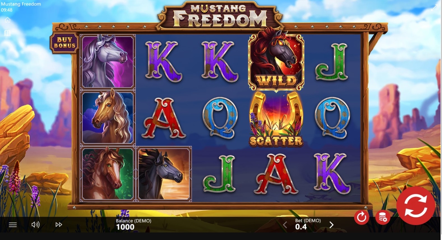 Mustang Freedom Slot Gameplay