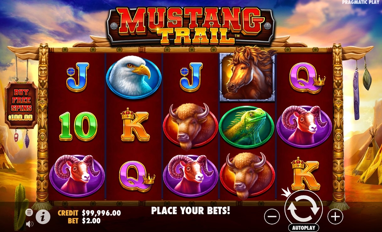 Mustang Trail Slot Gameplay