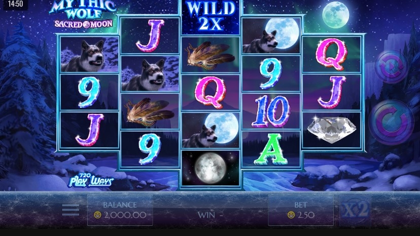Mythic Wolf Sacred Moon Slot Gameplay