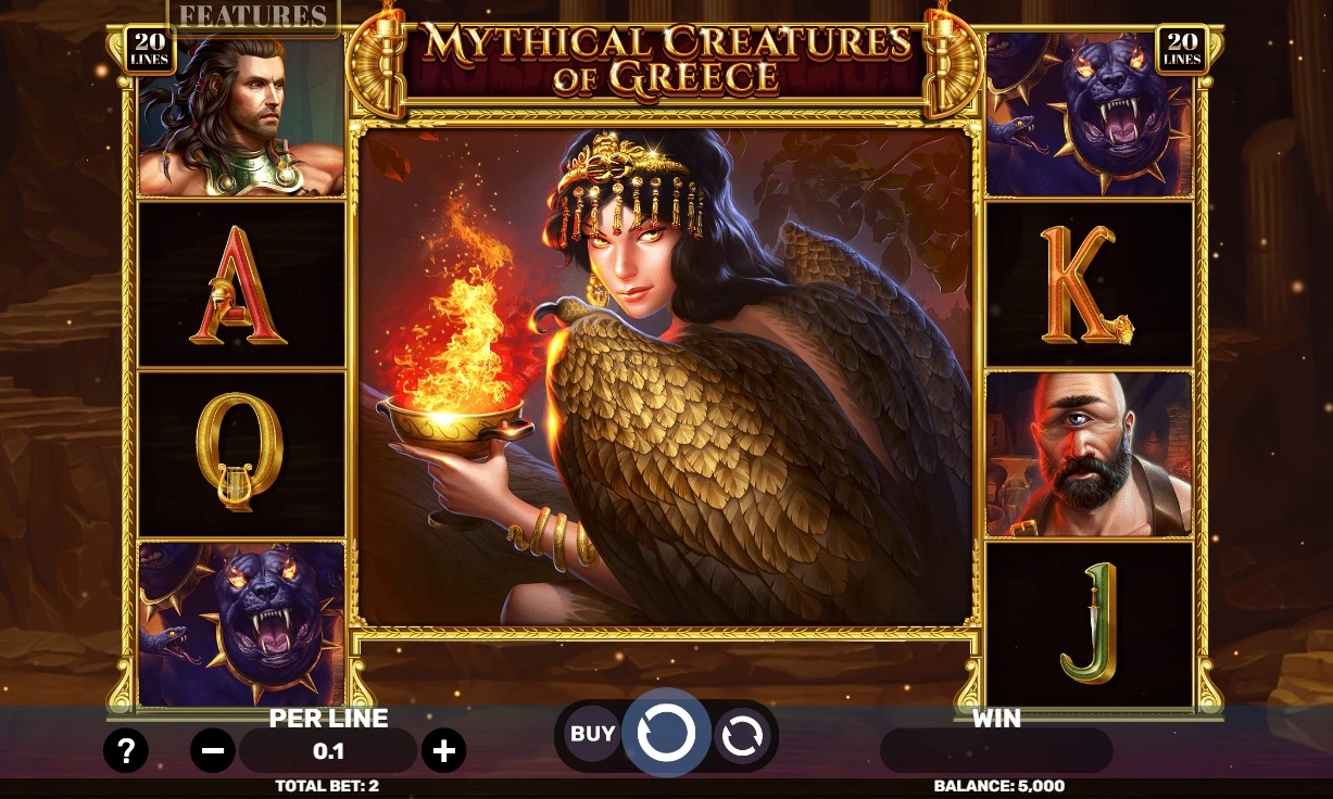 Mythical Creatures Of Greece Slot Gameplay