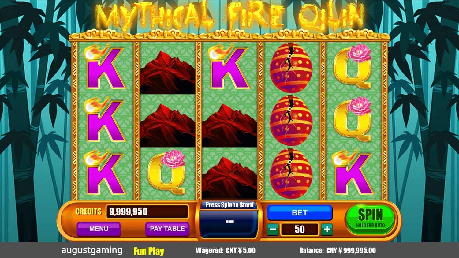 Mythical Fire Qilin Slot Gameplay