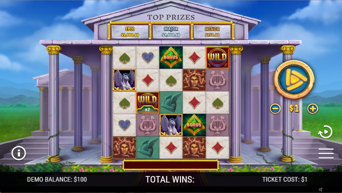 Myths and Money Slot Gameplay