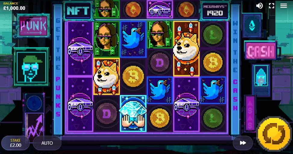 NFT Megaways Slot Gameplay