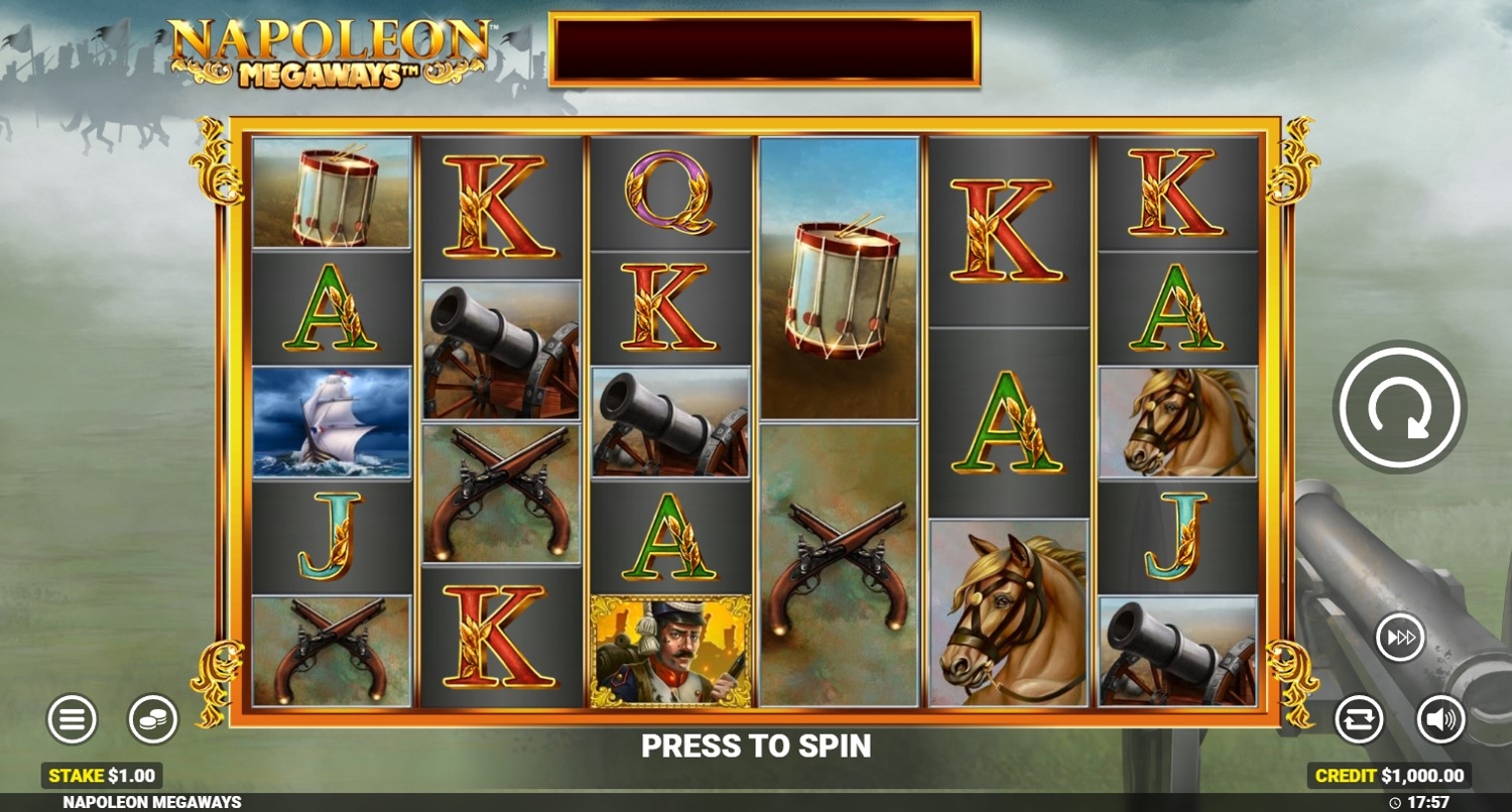 Napoleon Megaways Slot Gameplay
