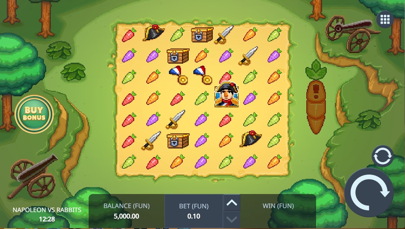 Napoleon vs Rabbits Slot Gameplay