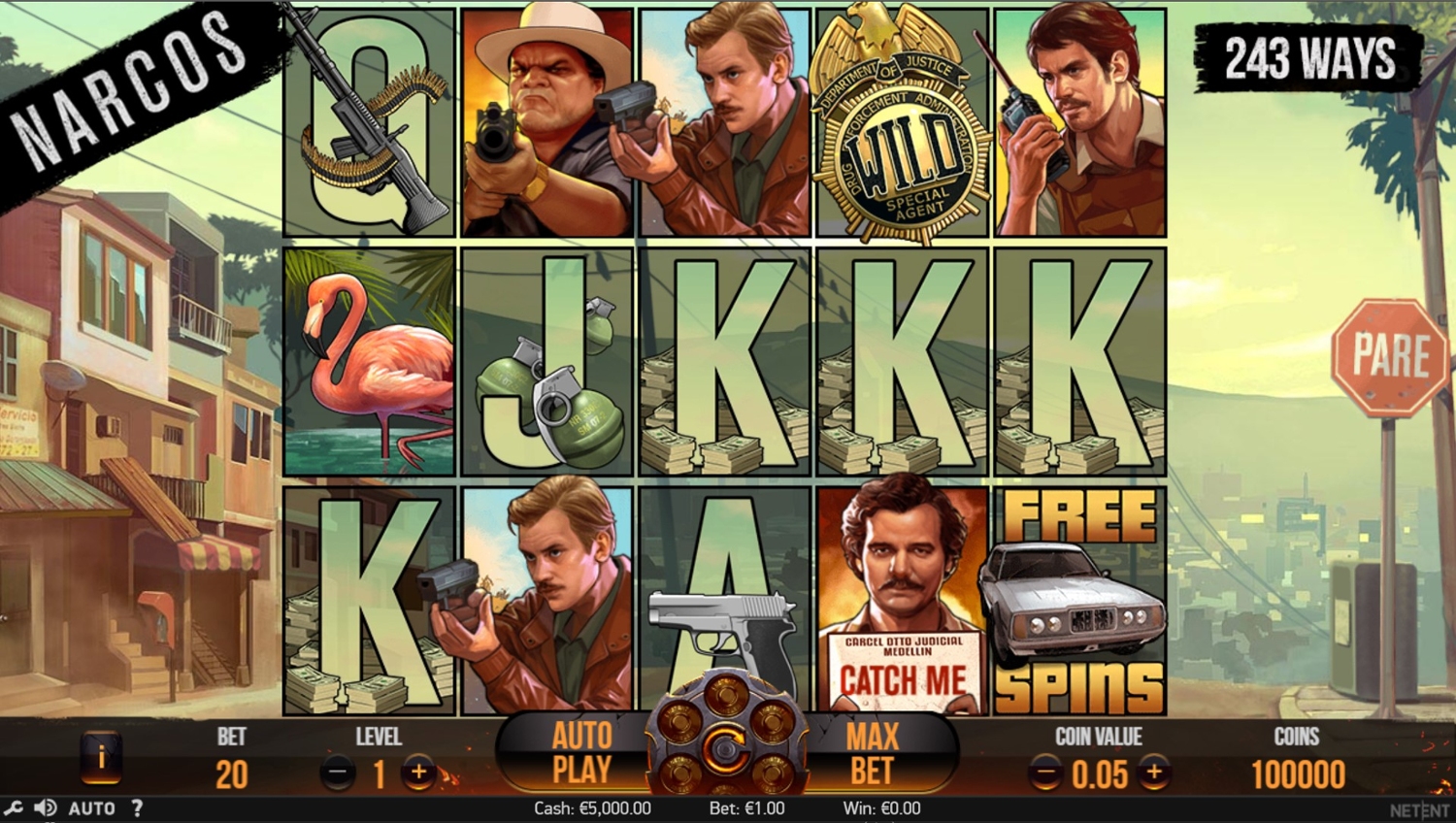 Narcos Slot Gameplay