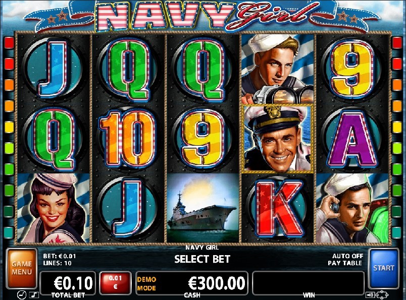 Navy Girl Slot Gameplay