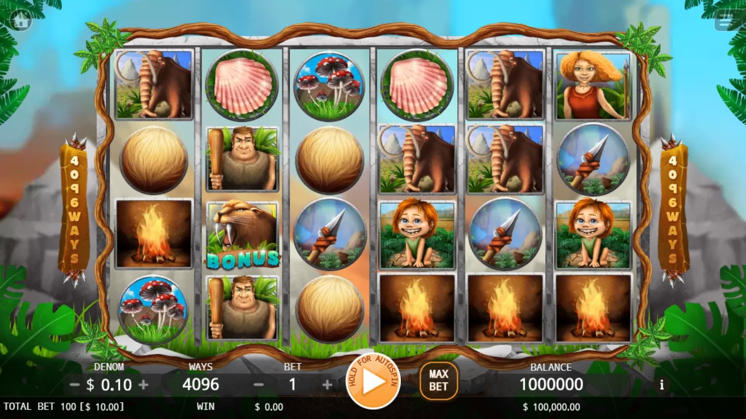 Neanderthals Slot Gameplay