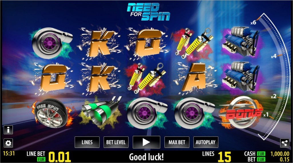 Need For Spin Slot Gameplay
