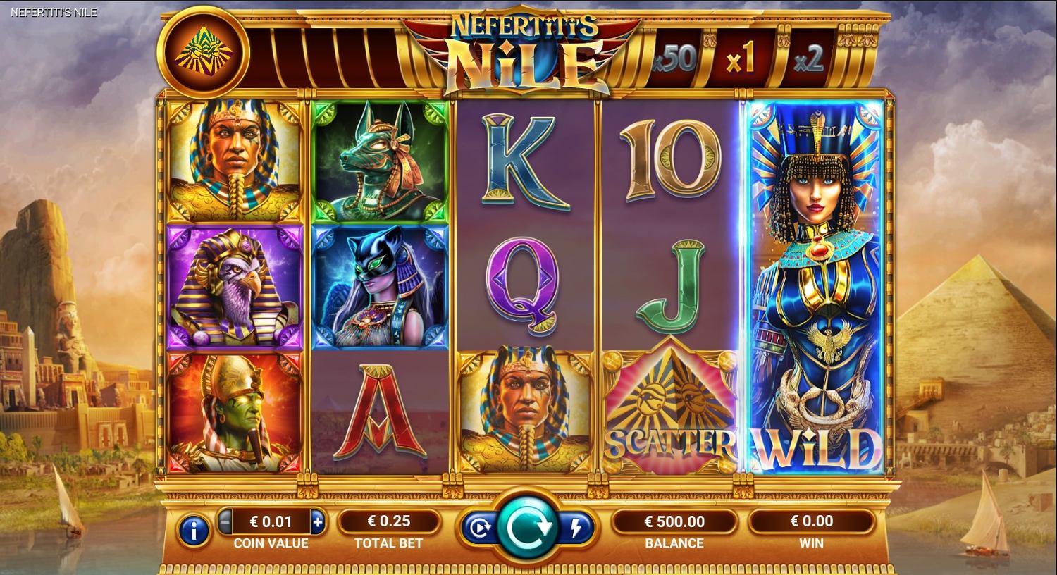 Nefertitis Nile Slot Gameplay