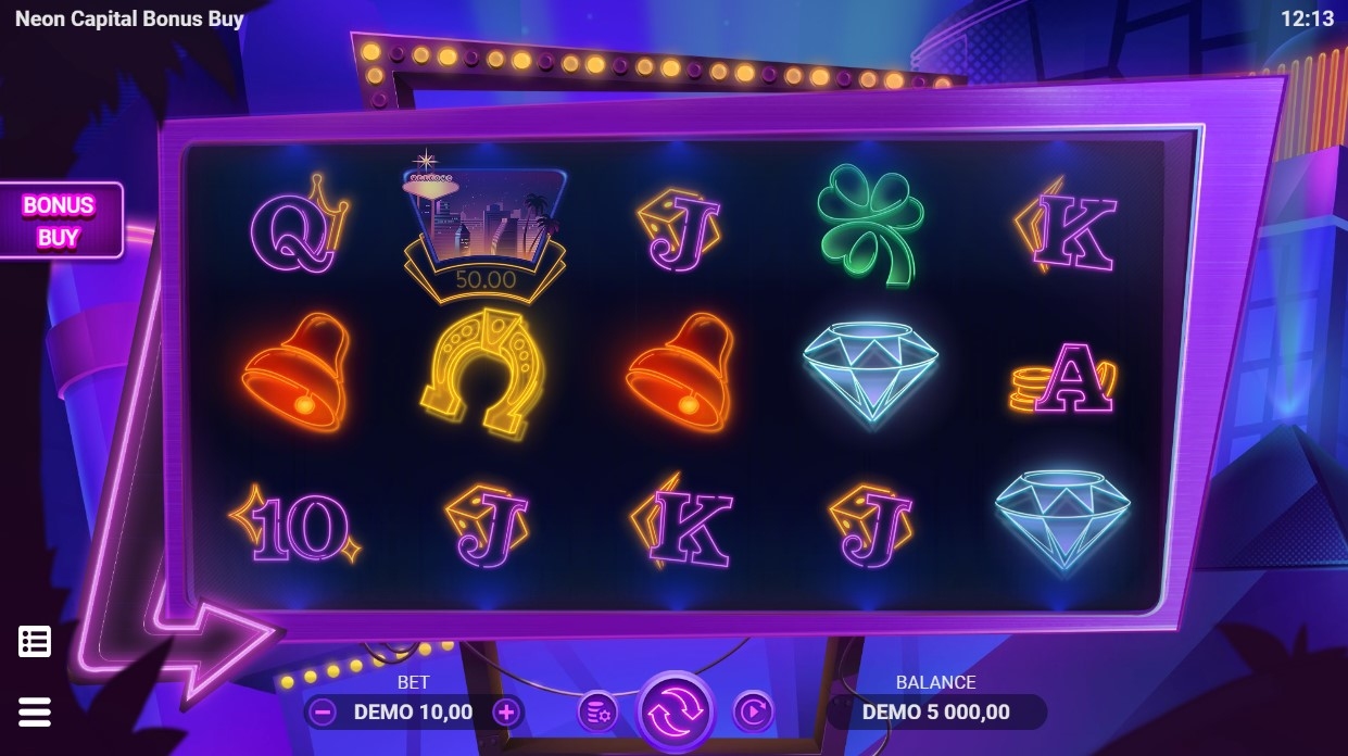 Neon Capital Slot Gameplay