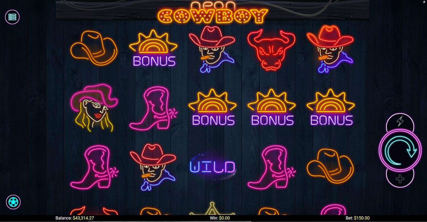 Neon Cowboy Slot Gameplay