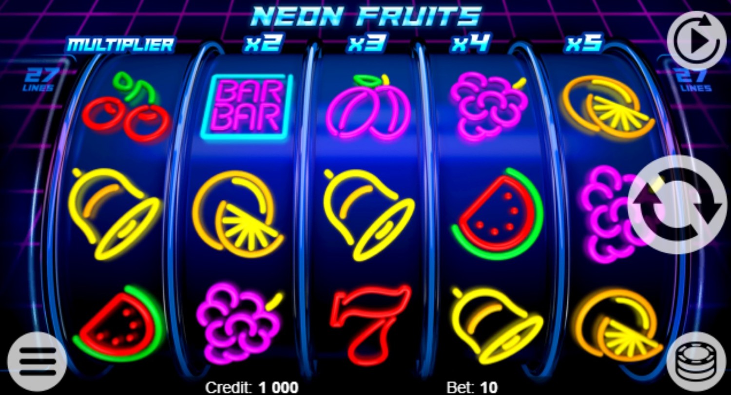 Neon Fruits Slot Gameplay