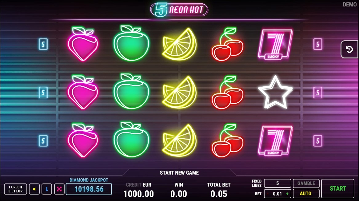 Fluo Hot 5 Slot Gameplay