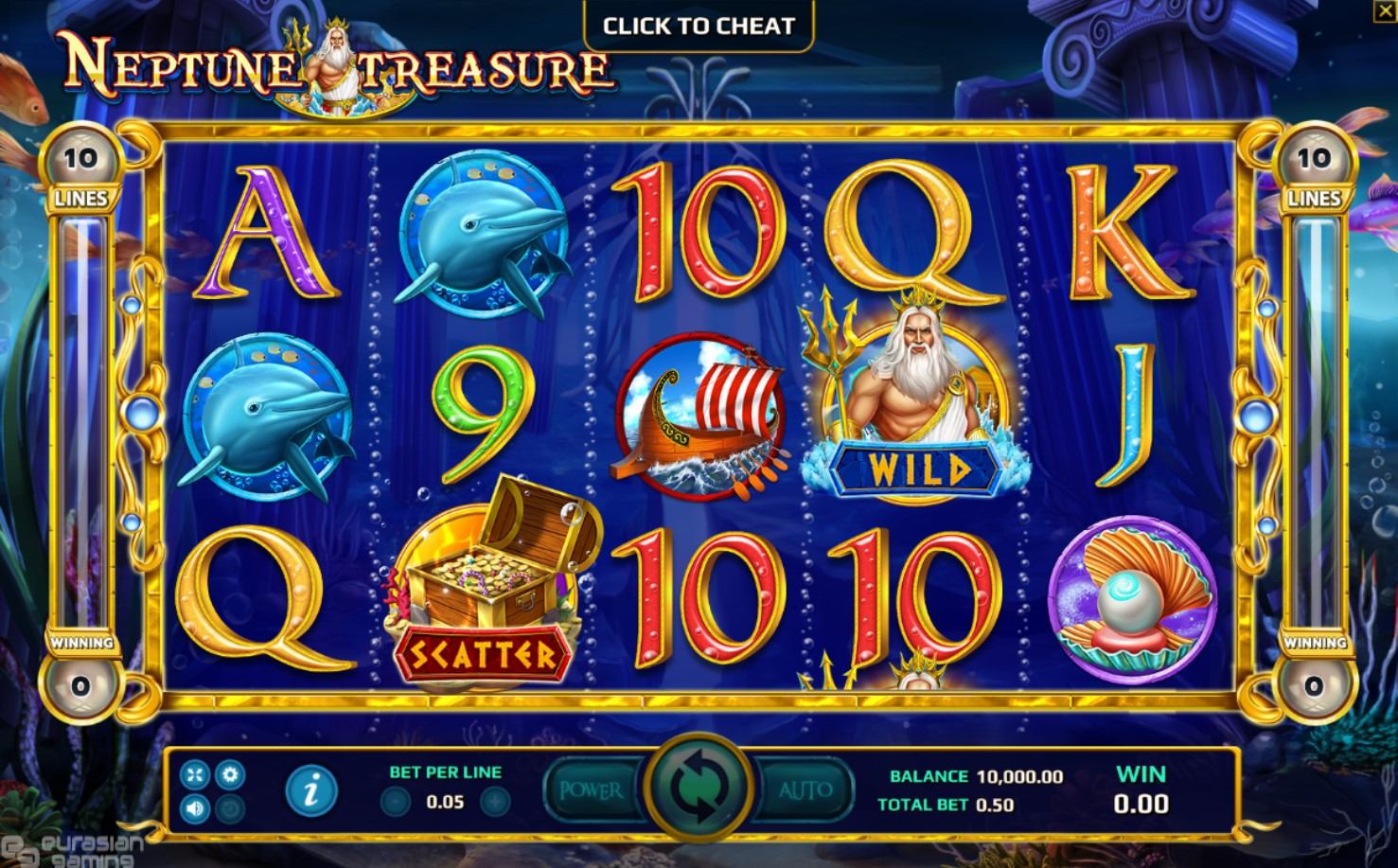 Neptune Treasure Slot Gameplay