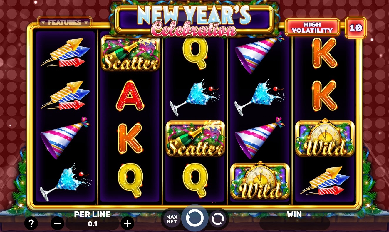 New Year's Celebration Slot Gameplay