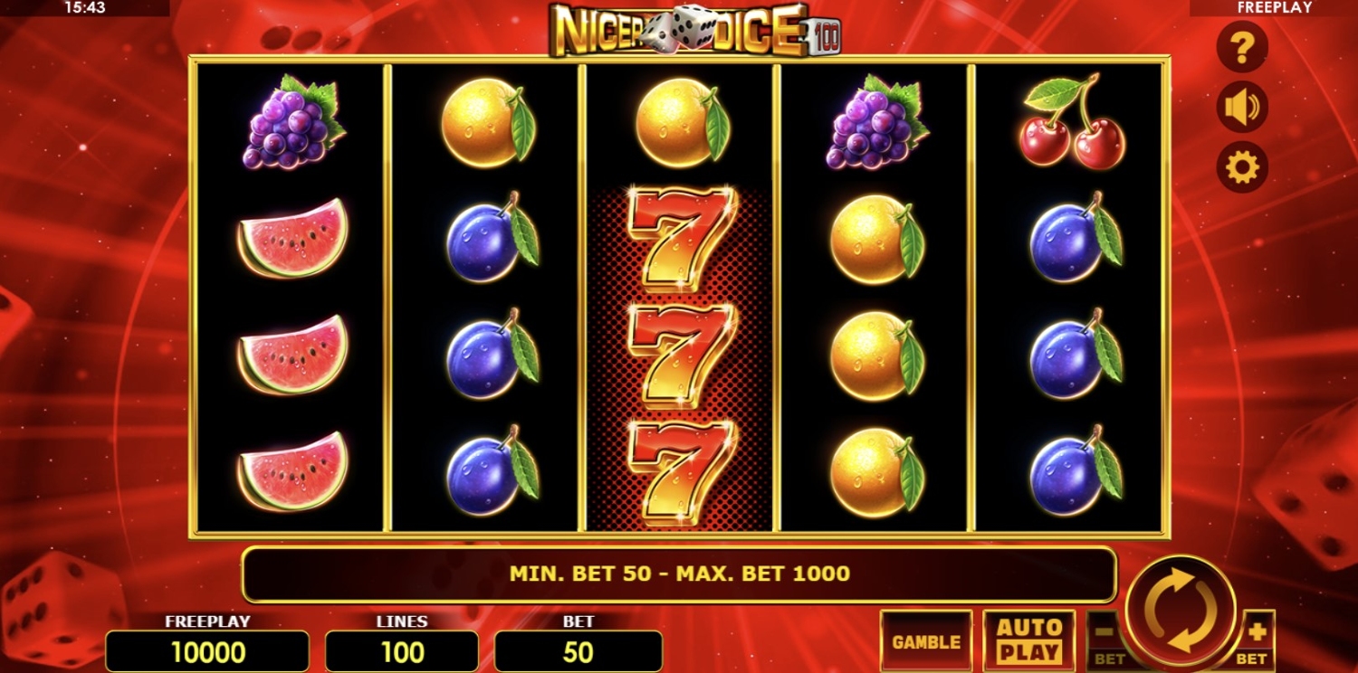 Nicer Dice 100 Slot Gameplay