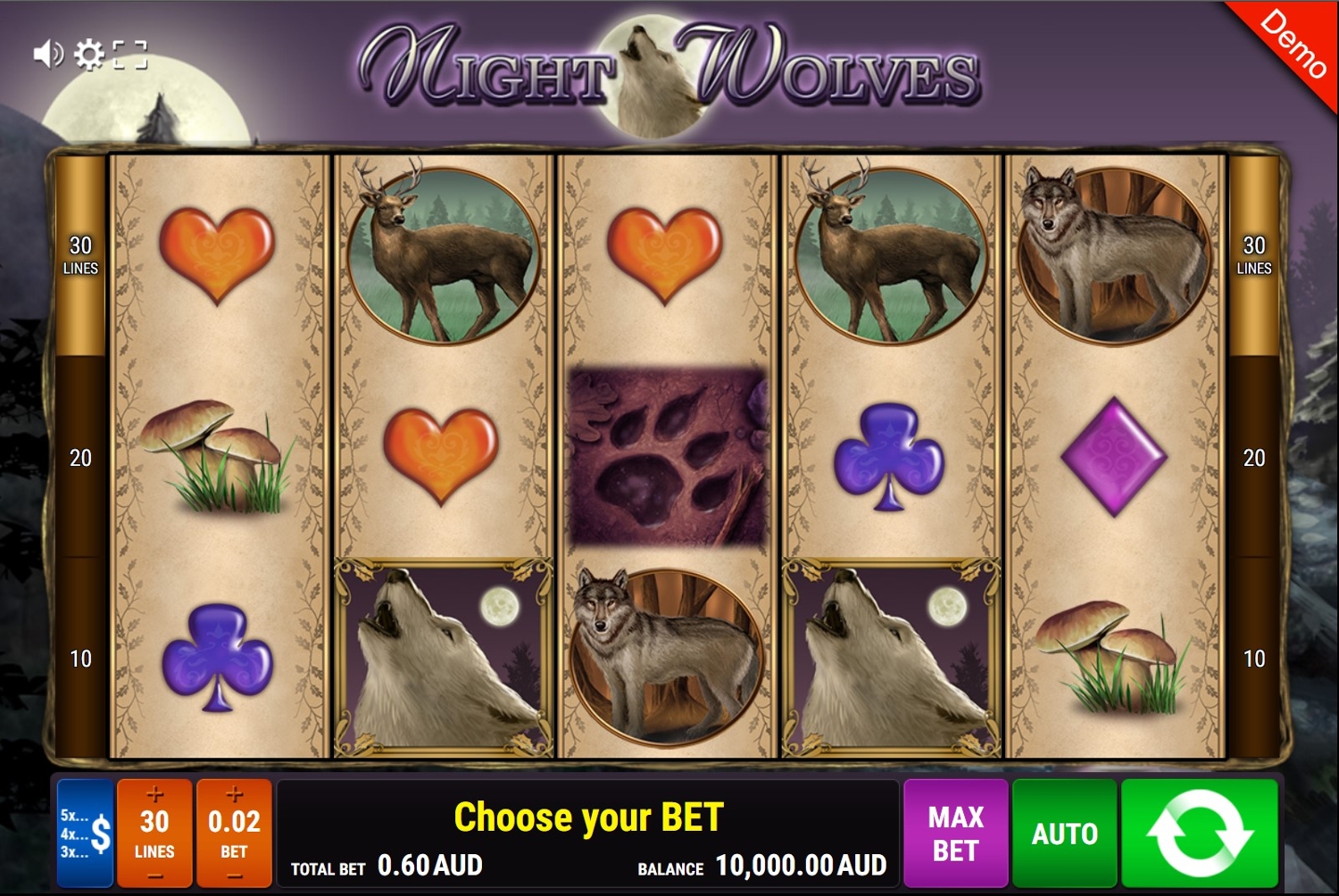Night Wolves Slot Gameplay