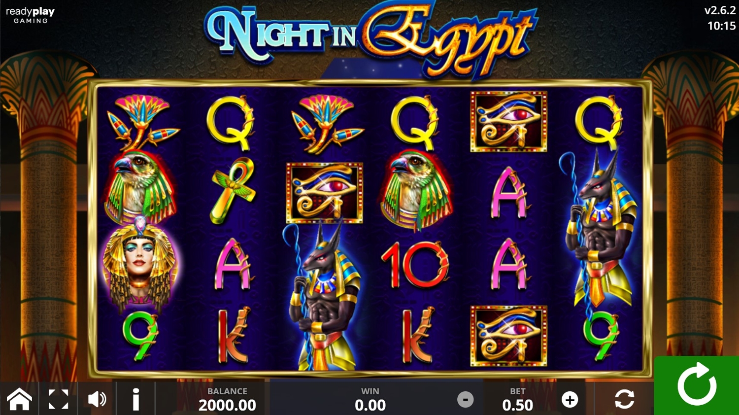 Night in Egypt Slot Gameplay