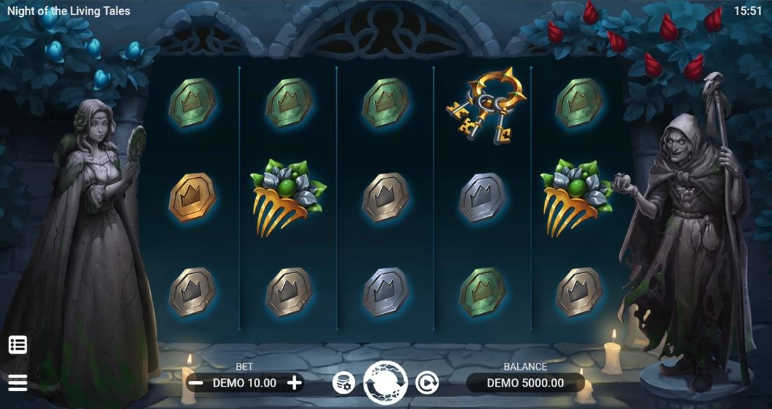 Night of the Living Tales Slot Gameplay