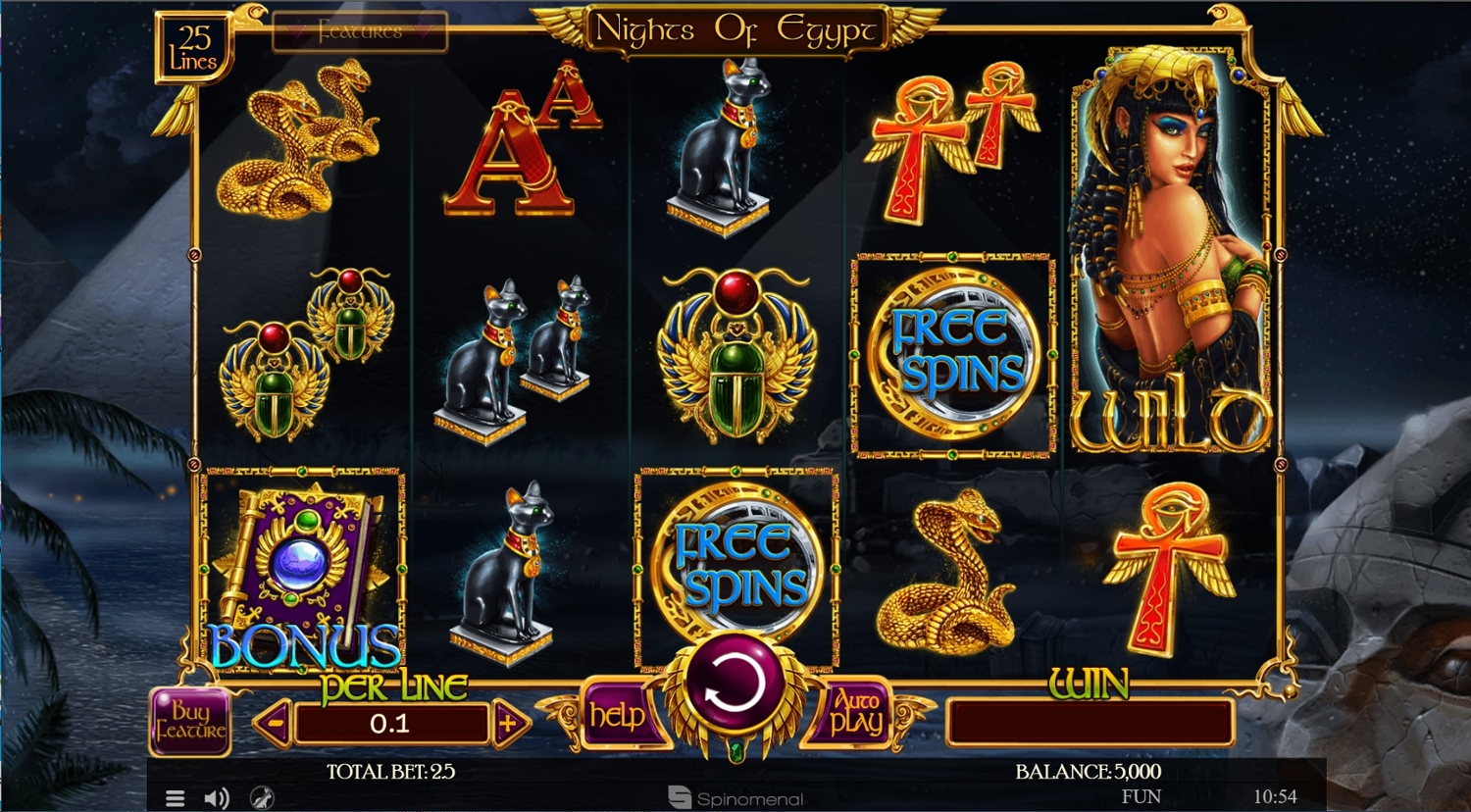 Nights of Egypt Slot Gameplay