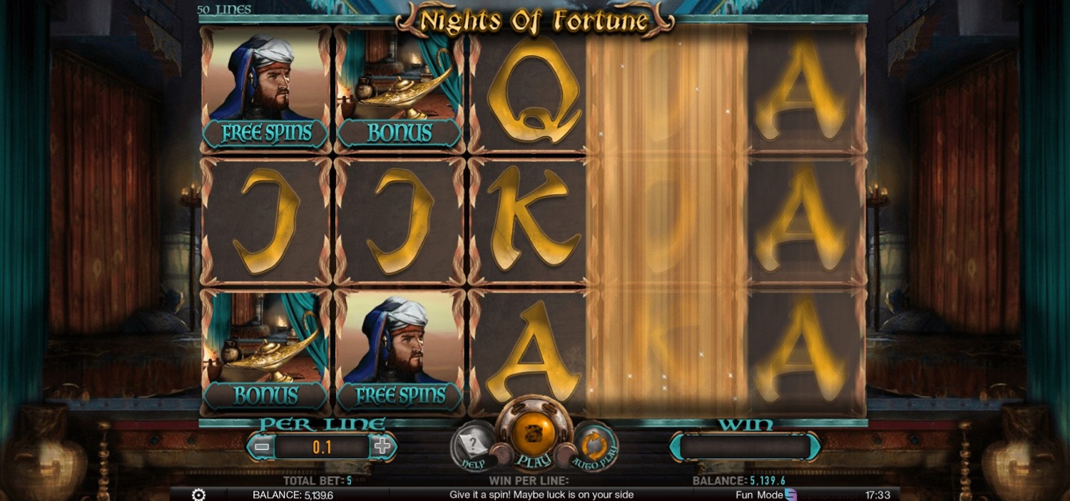 Nights of Fortune Slot Gameplay