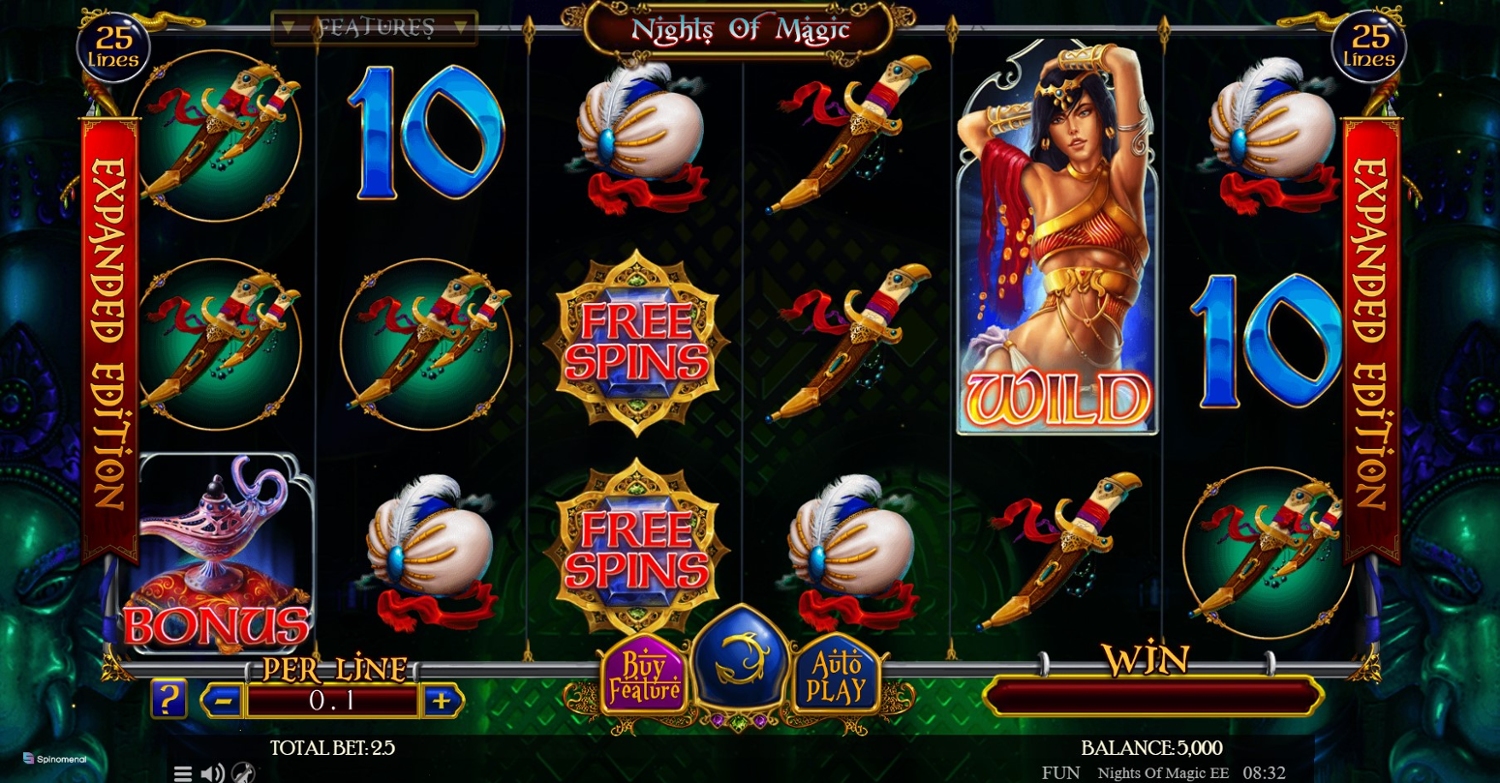 Nights of Magic Expanded Edition Slot Gameplay