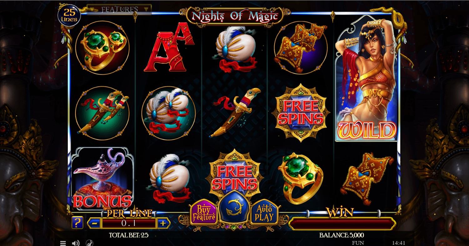 Nights of Magic Slot Gameplay