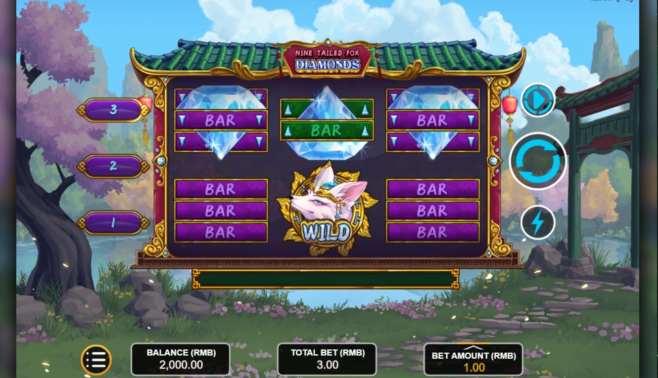 Nine Tailed Fox Diamonds Slot Gameplay