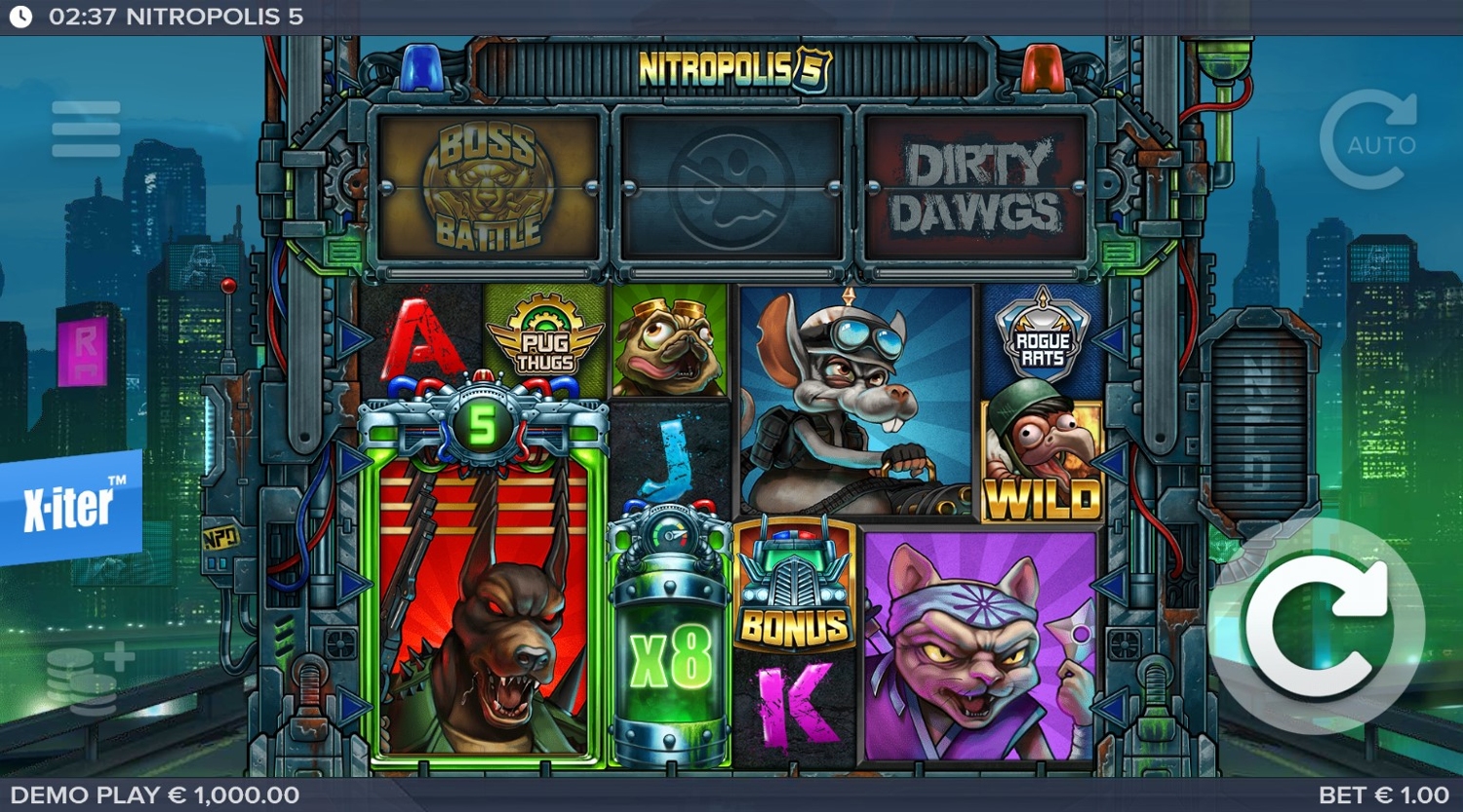 Nitropolis 5 Slot Gameplay