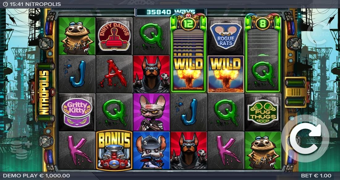 Nitropolis Slot Gameplay