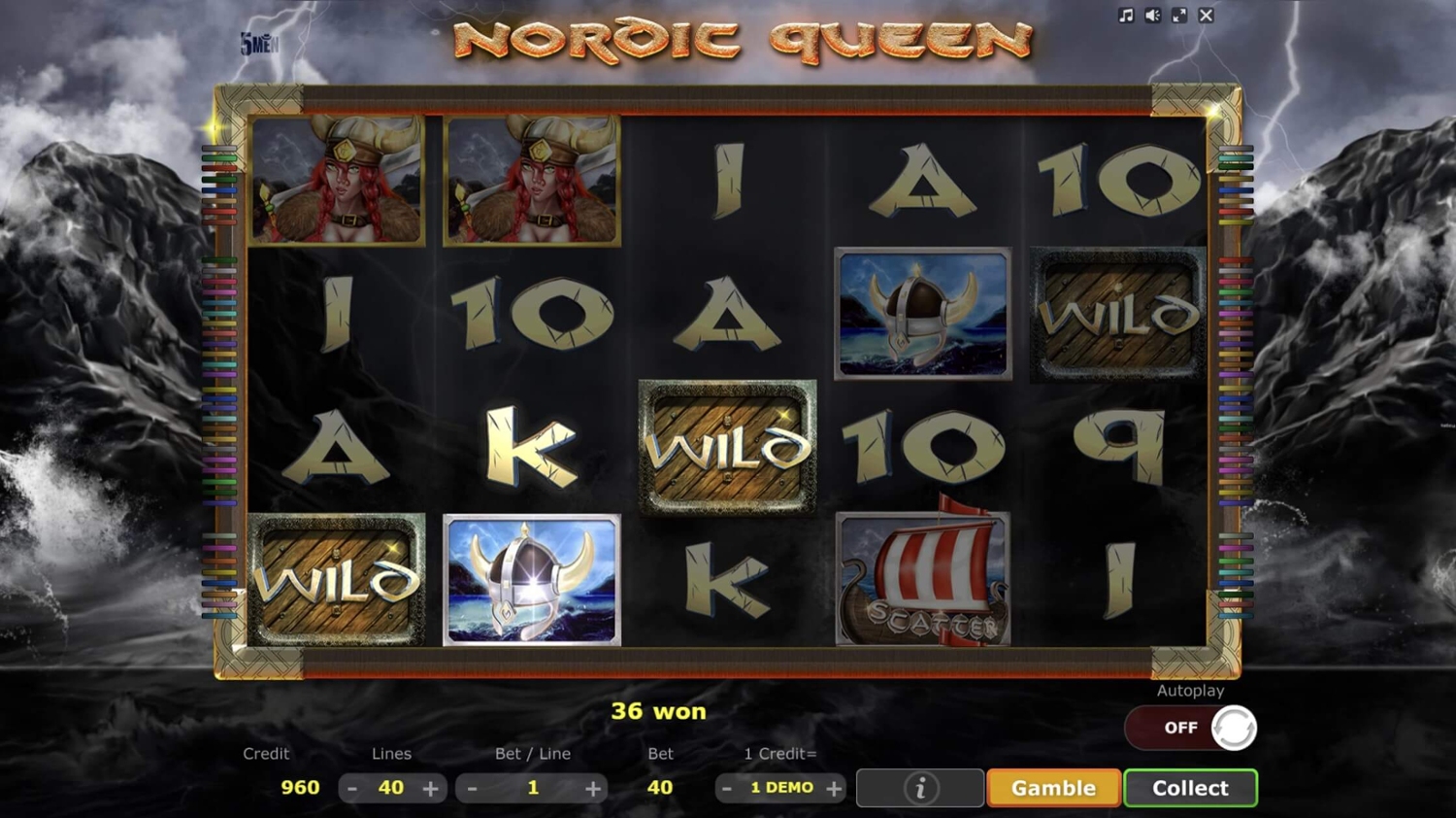Nordic Queen Slot Gameplay
