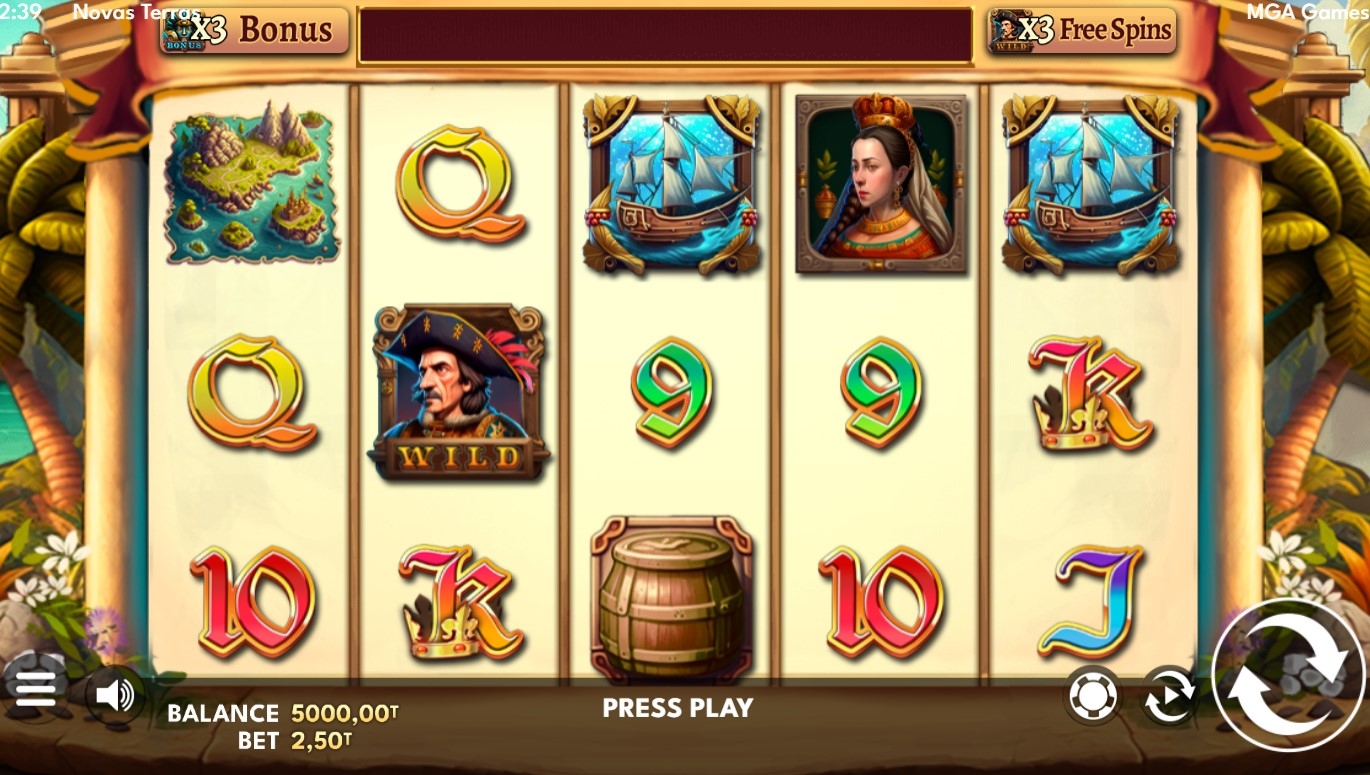 Novas Terras Slot Gameplay