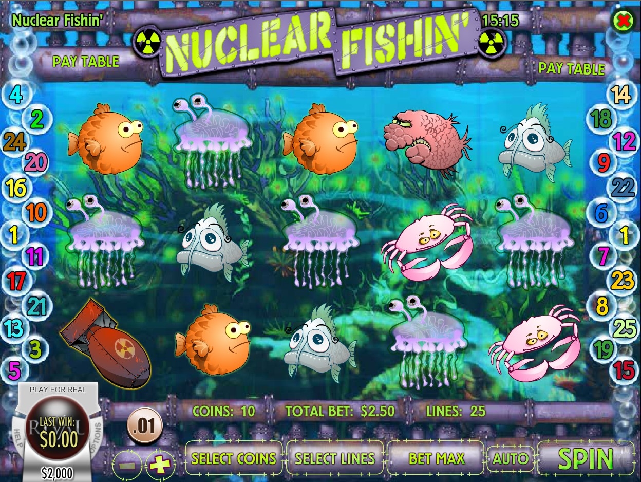 Nuclear Fishin' Slot Gameplay