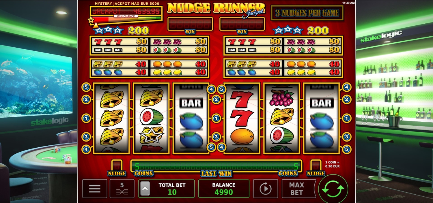 Nudge Runner Jackpot Slot Gameplay