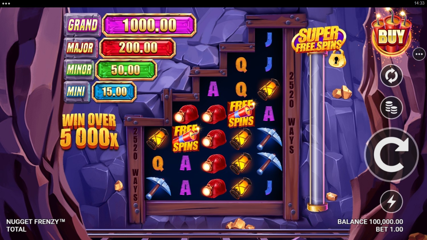 Nugget Frenzy Slot Gameplay