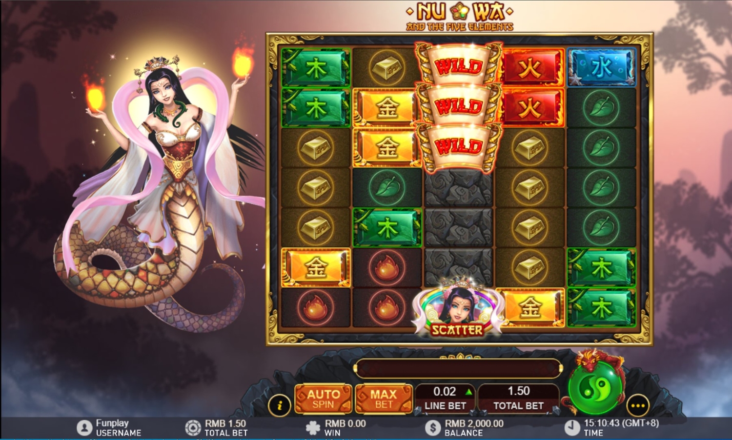 Nuwa and the Five Slot Gameplay