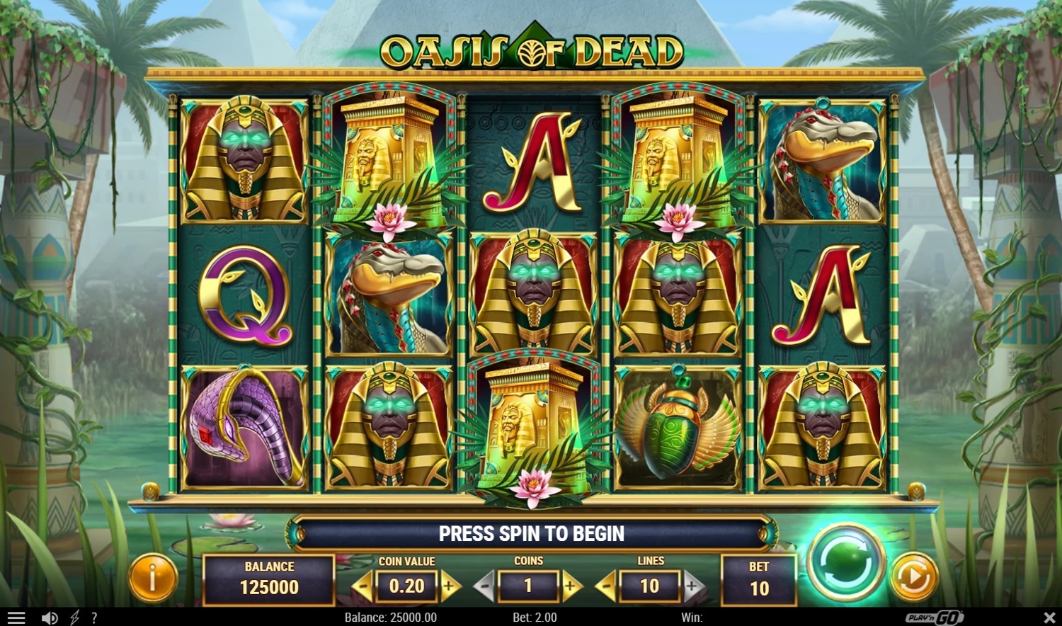 Oasis of Dead Slot Gameplay