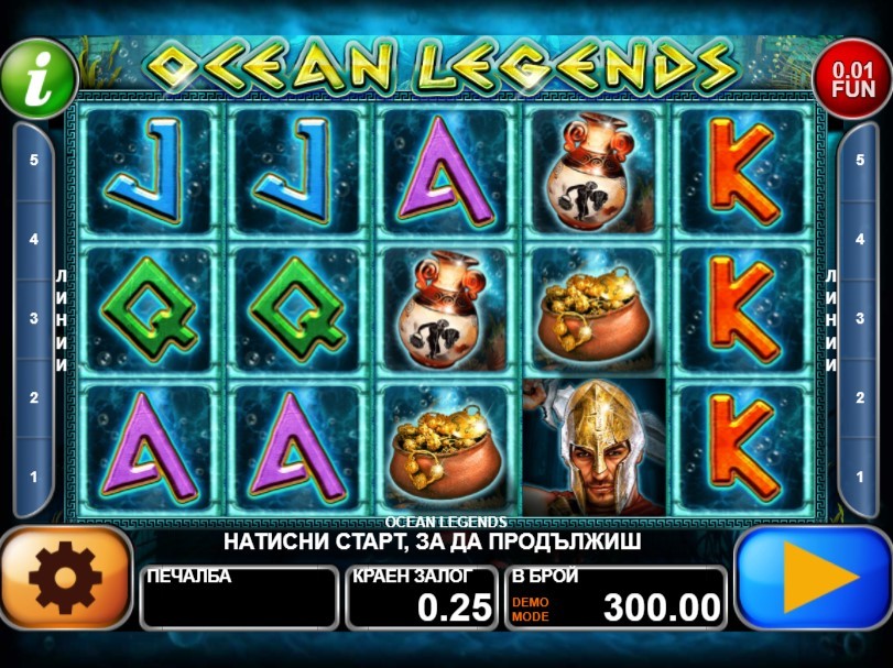 Ocean Legends Slot Gameplay