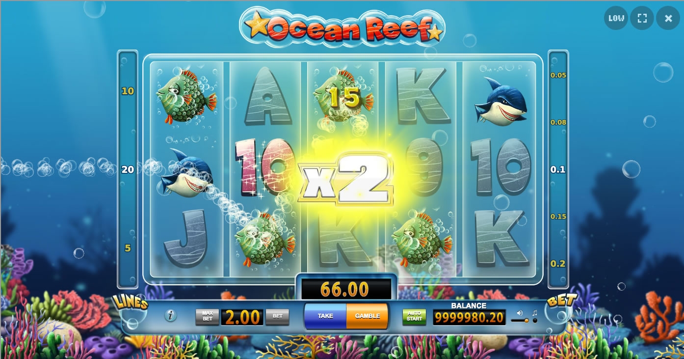 Ocean Reef Slot Gameplay