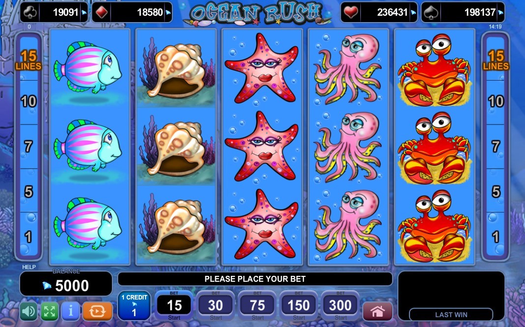 Ocean Rush Slot Gameplay